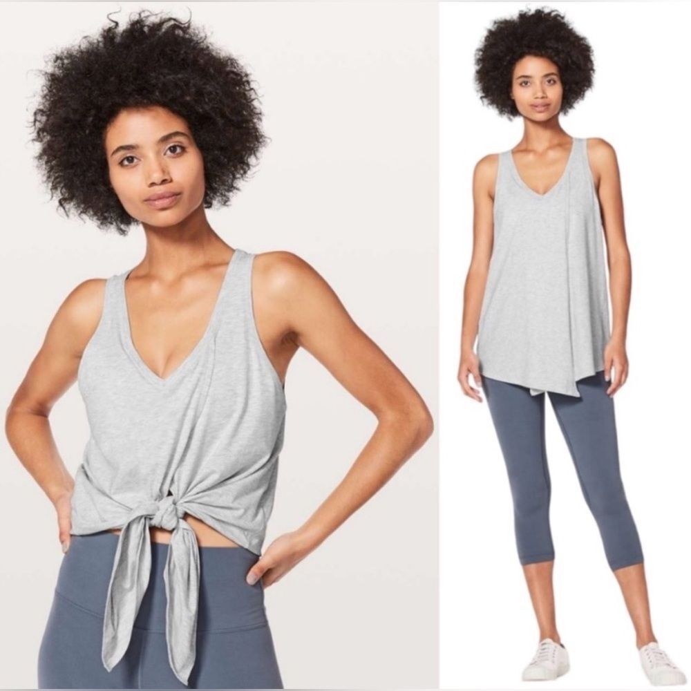Lululemon Knot A Problem Tank Lt. Heather Gray 4